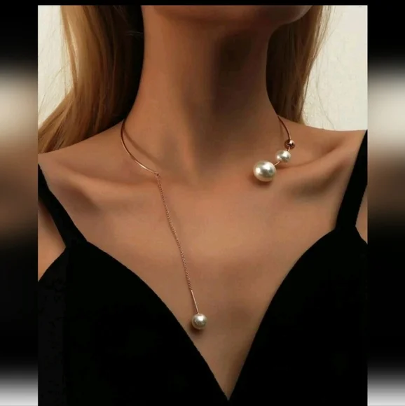 Zara pearl choker necklace - Picture 2 of 2